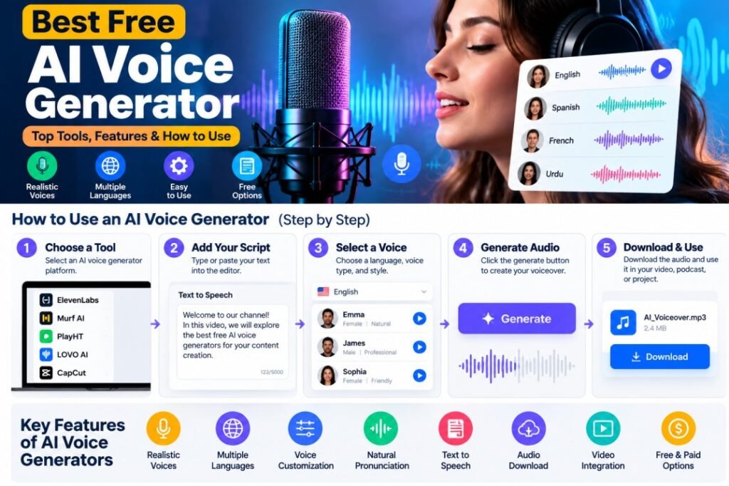 Best Free AI Voice Generators in 2026: Top Tools Compared